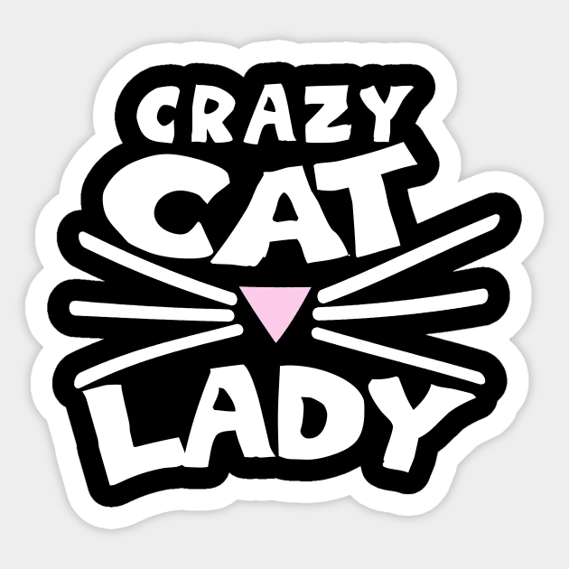 Crazy Cat Lady Sticker by bubbsnugg